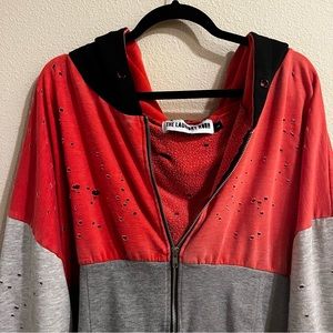 The Laundry Room Distressed Cropped Hoodie